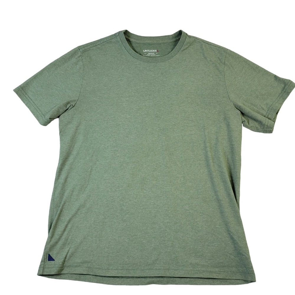Untuckit Saxum T-Shirt Men's Size M Short Sleeve Ultrasoft Crewneck Green